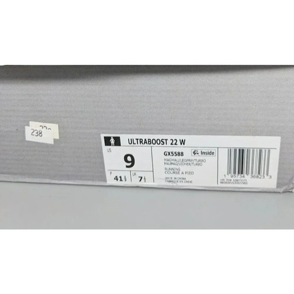 NIB Adidas Ultra Boost 22 W Womens Active Lifestyle Running Shoes Sz 9 MSRP $190 - Picture 8 of 8